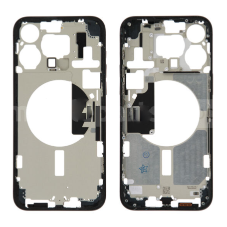 Replacement Part - iPhone 15 Pro Max Rear Chassis without Rear Glass with Blue Titanium without Battery (Originally Disassembled