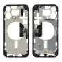 Rear Cover, Back Housing - Back Cover Housing iPhone 15 Pro Max without Back Glass Titanium Blue without Battery (Original Disma