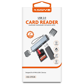 Adaptateur, Convertisseur - Lecteur de carte USB2.0 USB-A/USB-C XSSIVE XSS-OTG18, prix de gros.