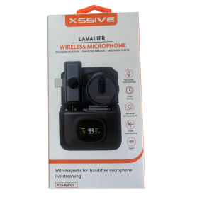 Lavalier Mic, Clip-On Microphone - Wireless Magnetic Lavalier Microphone Type-C 9h Max Xssive XSS-MP01, wholesale price
