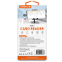Card Adapter, Memory Reader - XSSIVE XSS-OT23 4-IN-1 USB/USB-C/Lightning Card Reader, wholesale price