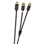 Audio Connector, Adapter - USB-C/2 RCA JACKS Stereo Audio Cable - 1.5M - XSSIVE XSS-C-2RCA, wholesale price