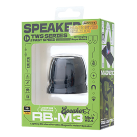 Haut-parleur, Sonorisation - Enceinte Portable Sans Fil avec Support Magnétique Lighting RB-M3 REMAX - Gris, prix de gros.