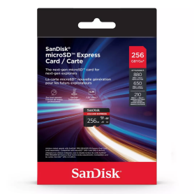 Stockage haute vitesse - Carte mémoire SanDisk microSD Express A1 UHS-I E UHS-II 210MB/s pour Switch 2 - 256 Go, prix de gros.