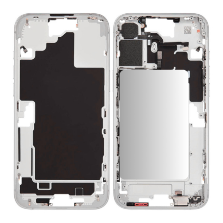 Phone Frame, Housing - iPhone 16 Plus Chassis without Rear Glass without Battery White (Original Disassembled) - Grade A, wholes