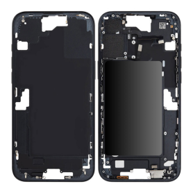 Coque, Cadre - Chassis iPhone 16 Plus sans Vitre Arrière sans Batterie Noir (Origine Demonté) - Grade AB, prix de gros.