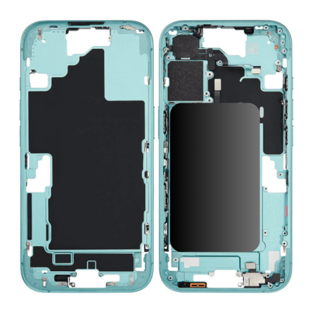 Châssis, Cadre, Structure - Chassis iPhone 16 Plus sans Vitre Arrière sans Batterie Sarcelle (Origine Demonté) Grade A, prix de 