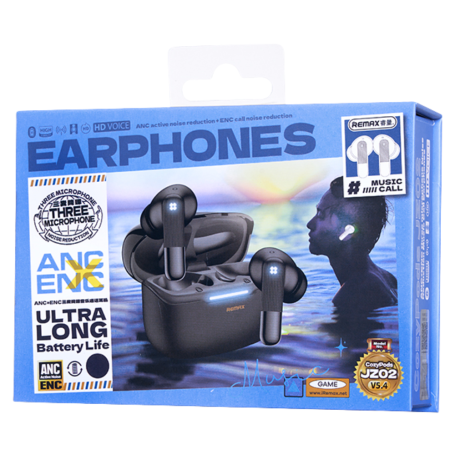 Earbuds, Headphones - Remax CozyPods JZ02 Three-Micphone ANC+ENC Noise Canceling Wireless Earphones - White, wholesale price