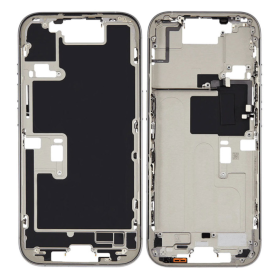 Smartphone Frame, Mobile Chassis - iPhone 16 Pro Max Chassis without Back Glass with Natural Titanium Battery eSIM US (Original 