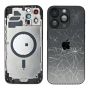 Châssis, Frame - Châssis Vide iPhone 14 Pro Noir (Origine Demonté) Vitre Arrière Cassé, prix de gros.