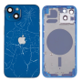 Back Glass - Empty Frame iPhone 13 Blue - (Original Disassembled) Broken Rear Glass, wholesale price