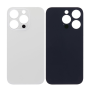 Vitre arrière, Dos - Vitre Arrière iPhone 14 Pro Max Titane Argent (Grand trou) Sans Logo, prix de gros.