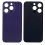 Vitre arrière, Dos - Vitre Arrière iPhone 14 Pro Max Violet (Grand trou) Sans Logo, prix de gros.
