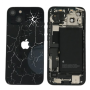 Châssis, Composants - iPhone 13 Black Complete Chassis - Charging Connector + Battery (Original Disassembled) Broken Rear Glass,