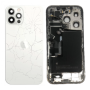 Smartphone Apple, Téléphone - Châssis Complet iPhone 14 Pro Blanc - Connecteur de Charge + Batterie (Origine Demonté) Vitre Arri