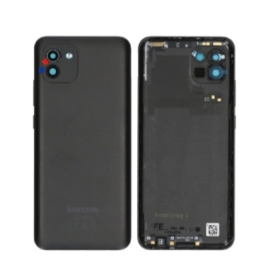 Back Glass, Rear Cover - Samsung Galaxy A03 Rear Glass Black(Original Disassembled) - Grade A, wholesale price