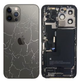 Spare Parts - iPhone 13 Pro Graphite Full Frame - Charging Connector + Battery (Original Disassembled) Broken Lens, wholesale pr