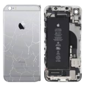 Replacement Parts - iPhone 6 Plus Complete Chassis Grey - Charging Connector + Battery (Original Disassembled) Broken Lens, whol
