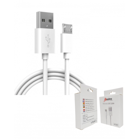 Câble USB vers Micro 20W - 1M (Mayline)