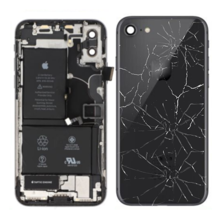 iPhone Parts, Mobile Components - Complete Chassis iPhone 7 Black - Charging Connector + Battery (Originally Disassembled) - Bro