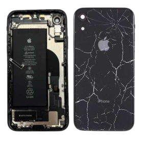 Back Cover - Rear Frame iPhone XR with Black Battery (Original Disassembled) - Broken, wholesale price