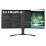 Monitor, Display - Curved PC Screen LG UltraWide 35WN75C 35 UWQHD - 3440 x 1440 / 100 Hz / FreeSync - Matte Black - Used with Ch