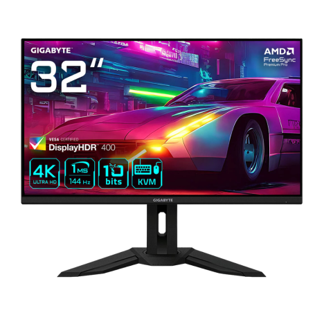 Monitor, Display - GIGABYTE Gaming Screen M32U M32U-EU 32 UHD - 3840 x 2160 / 144 Hz - Black - Used with Charger Cable, wholesal