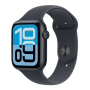 Smartwatch, Bracelet Connecté - Montre Connectée Apple Watch Series SE 3 GPS 44mm Aluminium Minuit Avec Bracelet Sport S/M - Neu