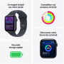 Smartwatch, Bracelet Connecté - Montre Connectée Apple Watch Series SE 3 GPS 44mm Aluminium Minuit Avec Bracelet Sport S/M - Neu