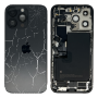 Back Cover, Rear Chassis - Complete iPhone 14 Pro Max Chassis with Space Black Battery (Original Dismantled) - Broken, wholesale