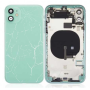 Back Cover Housing iPhone 11 Green - Charging Connector without Battery (Original Dismantled) - Broken
