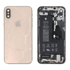 Replacement Parts - iPhone XS Gold Complete Chassis - Charging Connector + Battery (Original Disassembled) - Broken, wholesale p