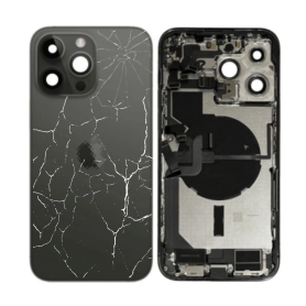 Apple Smartphone, Mobile Phone - Full Chassis iPhone 14 Pro Black - Charging Connector without Battery (Original Disassembled) -