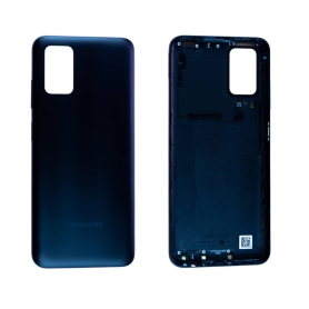 Back Glass, Rear Cover - Samsung Galaxy A03s (A037G) Black Back Glass (Original Disassembled) Without Lens - Grade B, wholesale 
