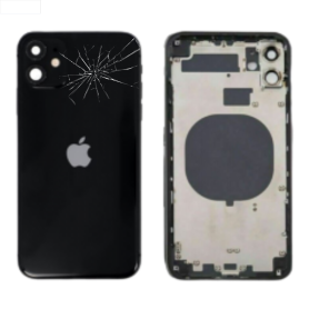 Back Cover, Housing - Frame Empty iPhone 11 Black Chassis (Original Disassembled) - Broken, wholesale price