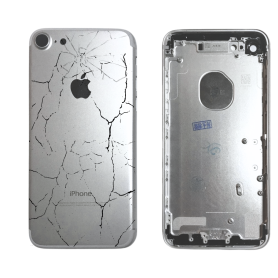 Back Frame, Housing - Empty Frame iPhone 7 Plus Silver - Broken, wholesale price