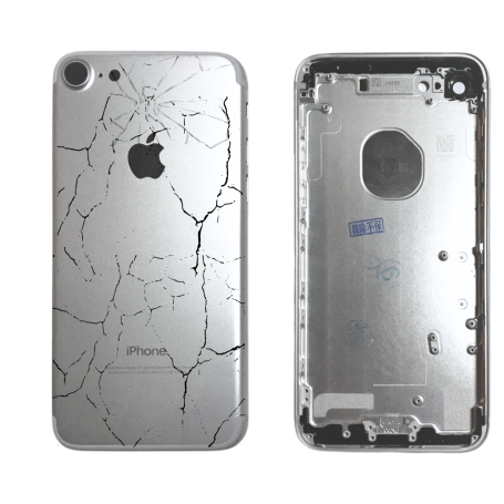 Back Frame, Housing - Empty Frame iPhone 7 Plus Silver - Broken, wholesale price