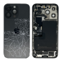 Back Glass, Rear Cover - Back Cover Housing iPhone 13 Pro Max Black - Charging Connector + Battery (Original Dismantled) - Cassé
