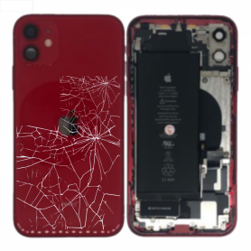 Back Cover - Empty Frame iPhone 12 Red (Original Disassembled) - Broken, wholesale price
