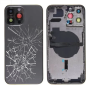 Rear Cover - Back Cover Housing iPhone 13 Pro Black - Charging Connector without Battery (Original Disassembled) - Broken, whole