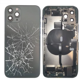 Pièces iPhone, Composants - Châssis Complet iPhone 11 Pro Vert - Connecteur de Charge + Batterie (Origine Demonté) - Cassé, prix