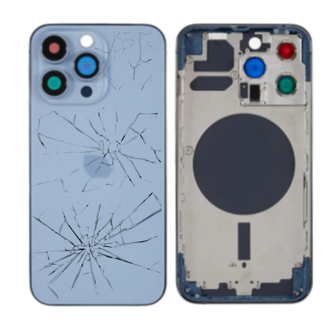 Smartphone Parts - Chassis Empty iPhone 13 Pro Blue (Origin Dismantled) - Broken, wholesale price