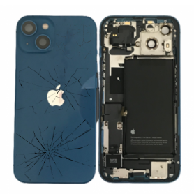 Replacement Parts - iPhone 13 Mini Blue Complete Chassis - Charging Connector + Battery (Original Disassembled) - Broken, wholes