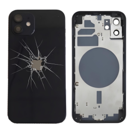 Phone Frame, Back Cover - Empty Frame iPhone 12 Black (Original Disassembled) - Broken, wholesale price