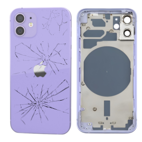 Back Glass - copy of Back Cover Housing iPhone 12 Purple (Original Disassembled) Grade B, wholesale price