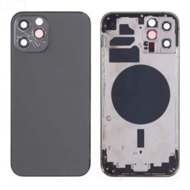 Chassis, Frame - Empty iPhone 12 Pro Black Chassis (Original Disassembled) - Broken, wholesale price