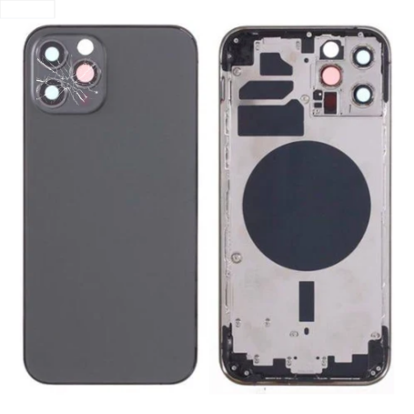 Chassis, Frame - Empty iPhone 12 Pro Black Chassis (Original Disassembled) - Broken, wholesale price