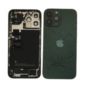 Back Cover, Rear Housing - Back Cover Housing iPhone 13 Pro Max Green Chassis - Charging Connector + Battery (Original Dismantle