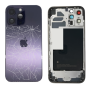Coque, Boîtier - Châssis Complet iPhone 14 Pro Violet intense - Sans Connecteur de Charge + Batterie (Origine Demonté) Cassé, pr