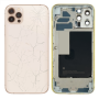 Rear Cover - Back Cover Housing iPhone 13 Pro Max Gold - Without Charging Connector + Battery (Original Dismantled) - Broken, wh